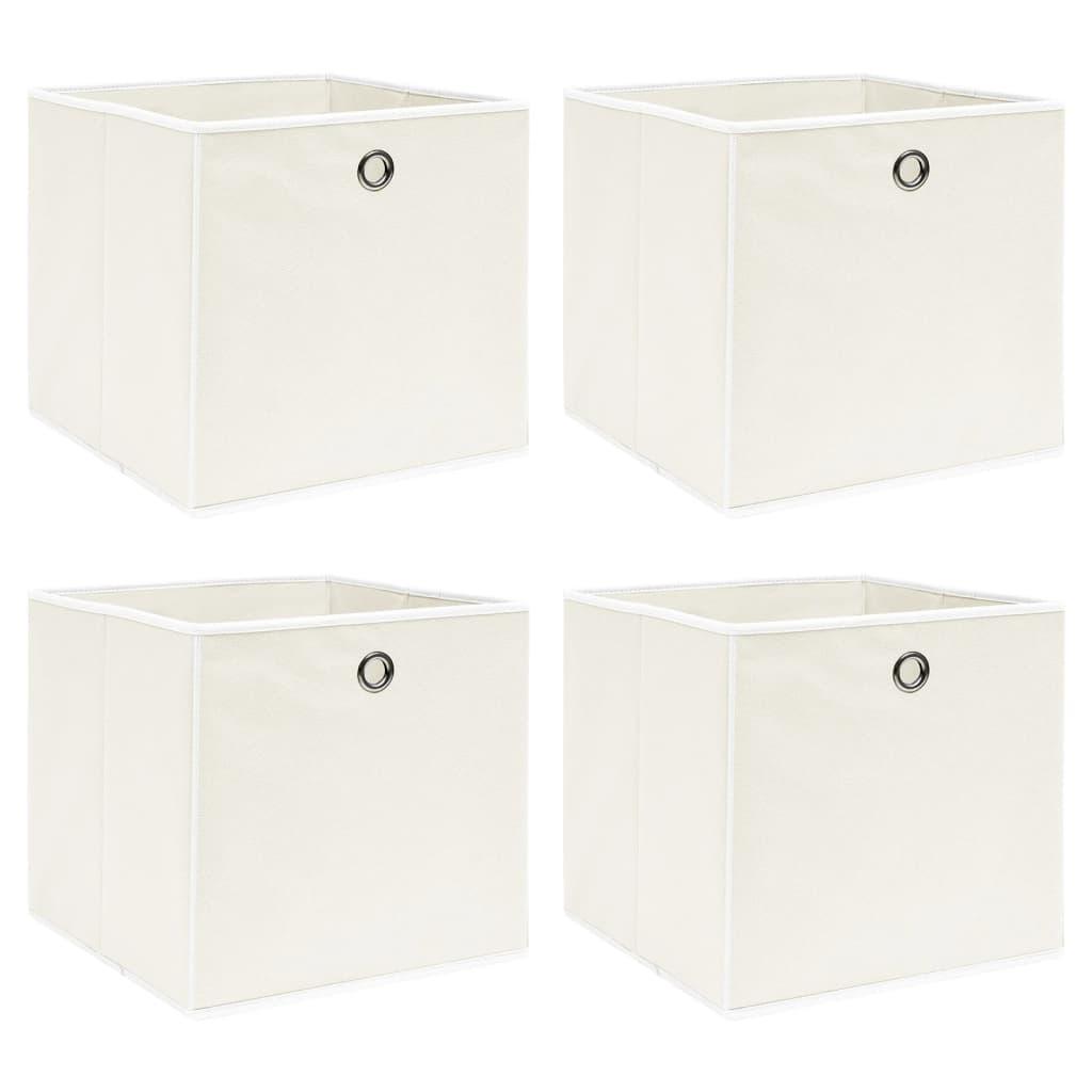 Storage Boxes 4 pcs White 12.6