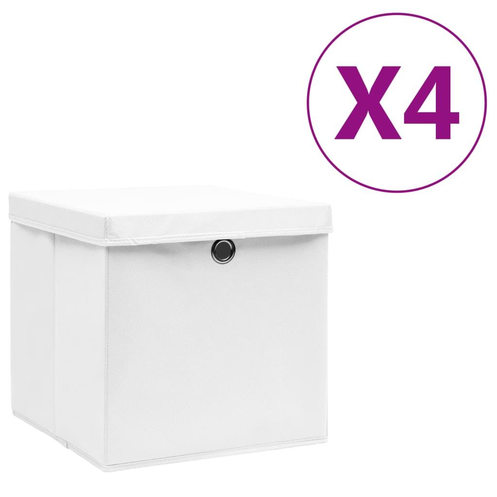 Storage Boxes with Covers 4 pcs 11