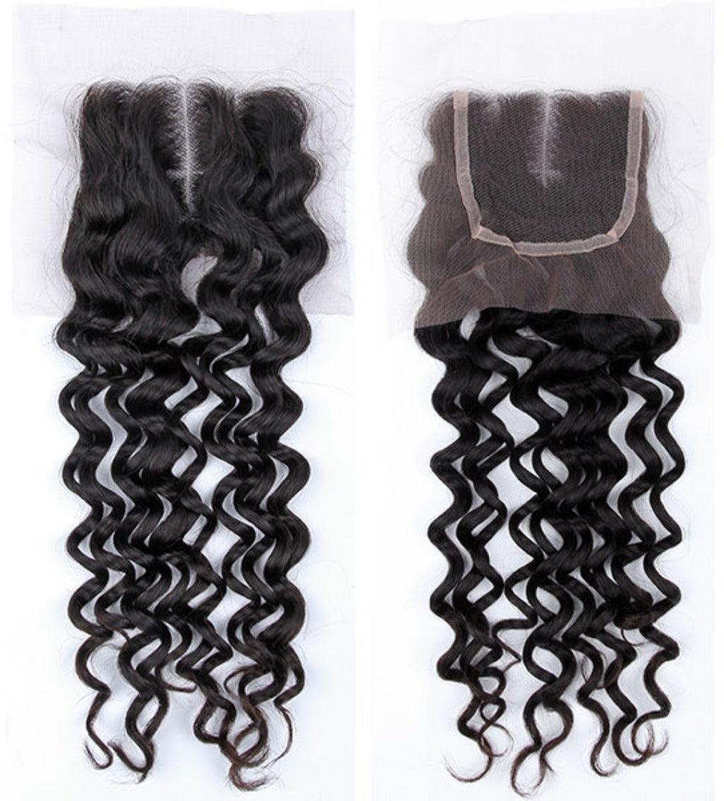 Island Curl Closure - 100% Human Hair