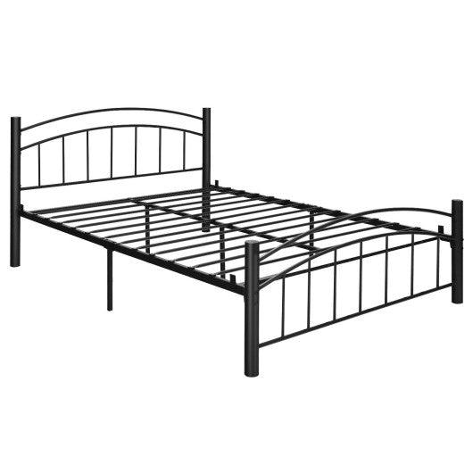 Modern Platform Bed with Headboard and Footboard-Full Size