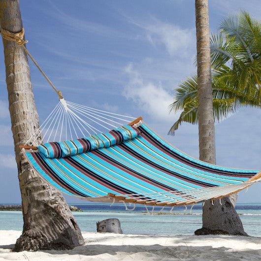 Outdoor Hammock with Detachable Pillow-Blue