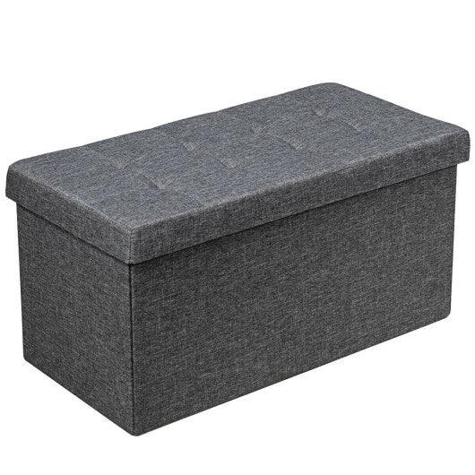 31.5 Inch Fabric Foldable Storage with Removable Storage Bin-Dark Gray