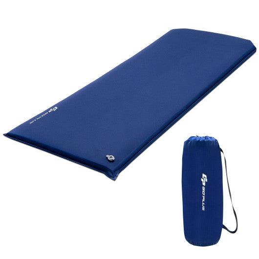 Self-inflating Lightweight Folding Foam Sleeping Cot with Storage bag-Blue