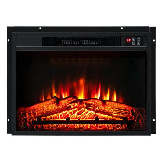 18/23 Inch Electric Fireplace Inserted with Adjustable LED Flame-22.5 inches