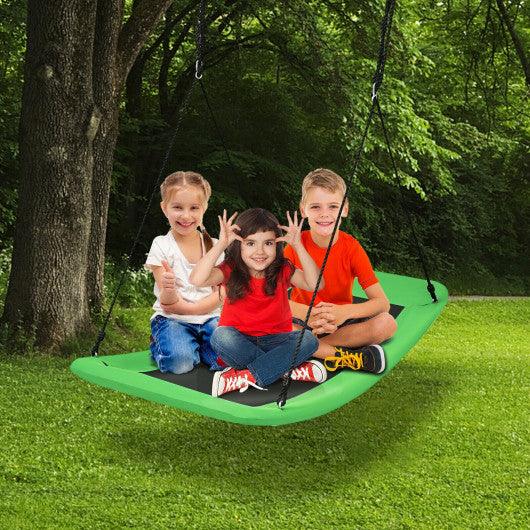 700lb Giant 60 Inch Platform Tree Swing for Kids and Adults-Green