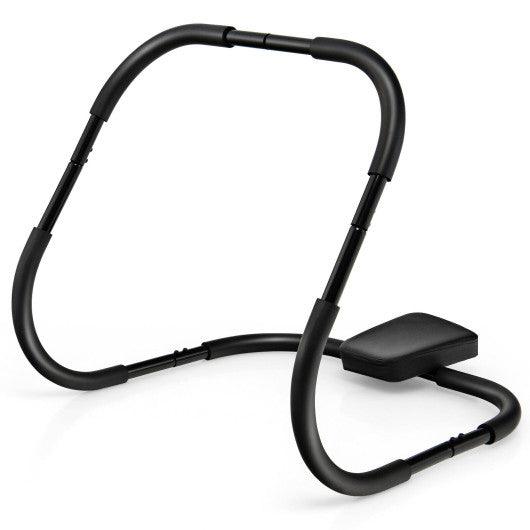 Portable AB Trainer Fitness Crunch Workout Exerciser with Headrest-Black at Set Shop and Smile