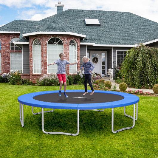 8 Feet Trampoline Spring Safety Cover without Holes-Blue