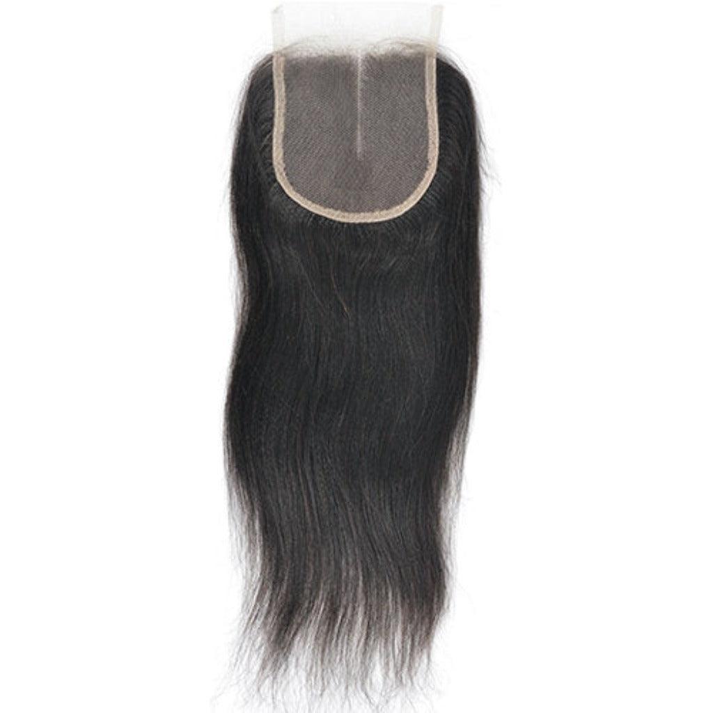 Yaki Straight Closure - 100% Human Hair