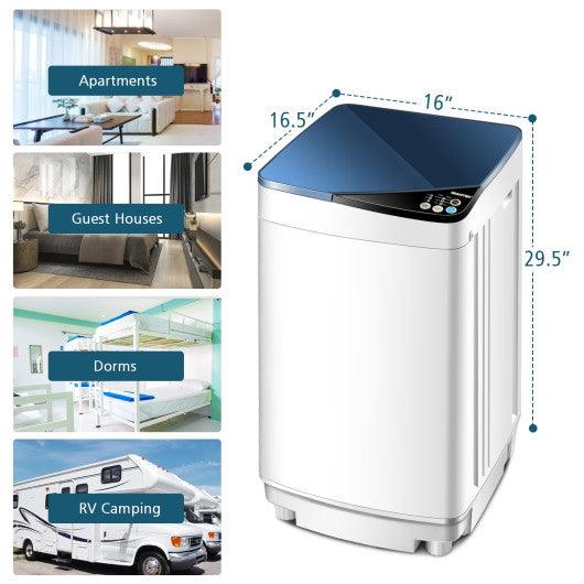 Full-Automatic Washing Machine 7.7 lbs Washer/Spinner Germicidal UV Light  Blue 