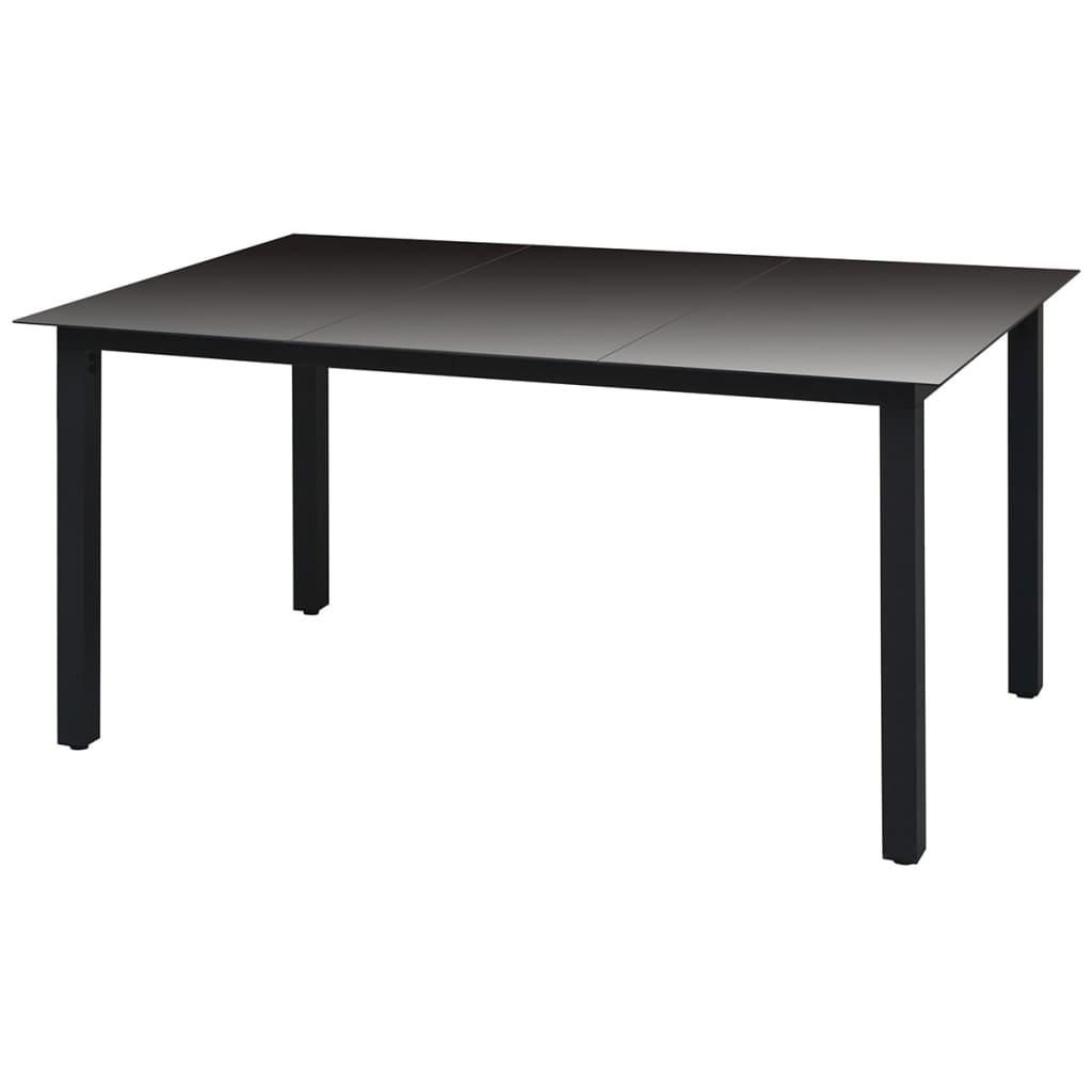 Patio Table Black 59.1