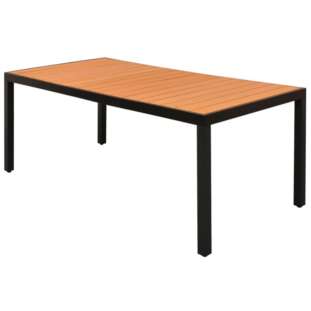 Patio Table Brown 72.8