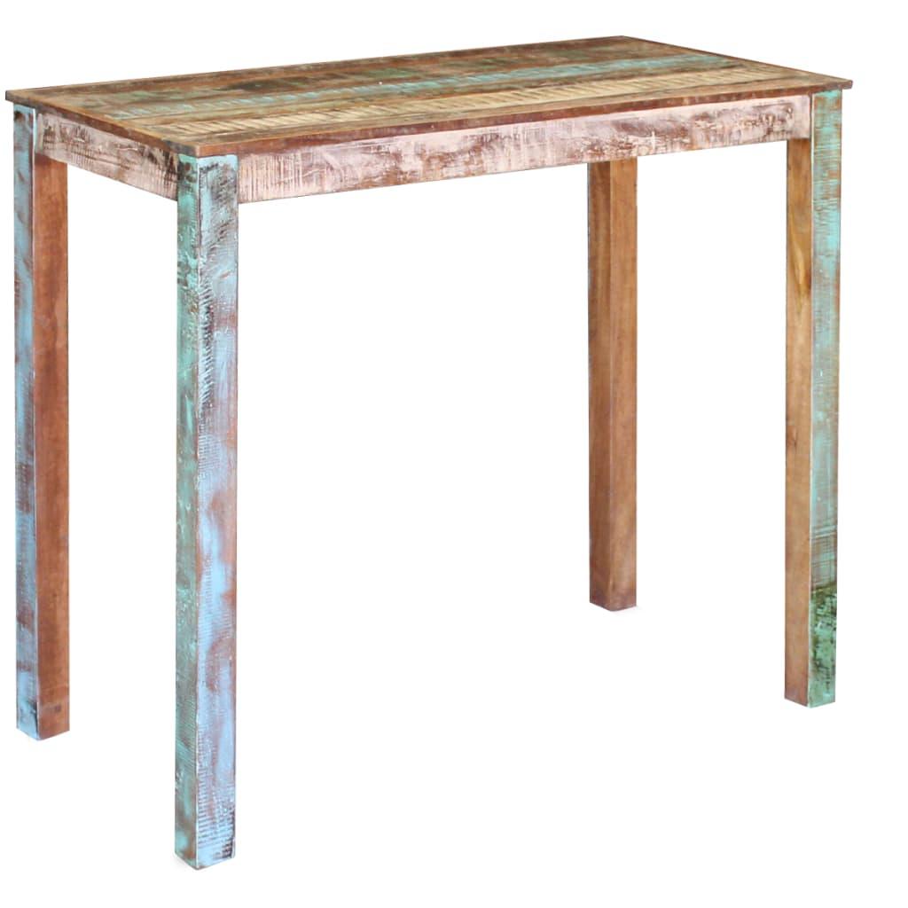 Bar Table Solid Reclaimed Wood 45.3
