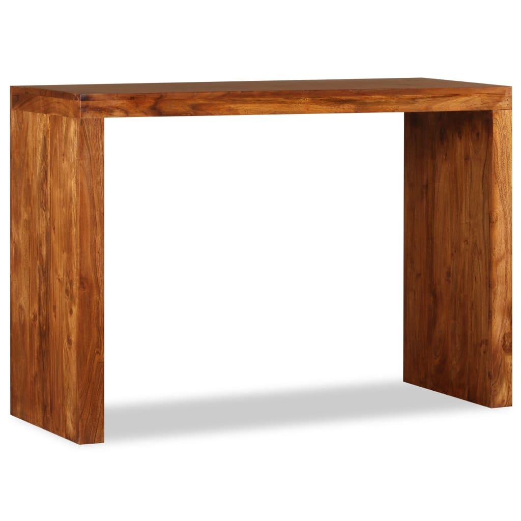 Console Table Solid Wood with Honey Finish 43.3