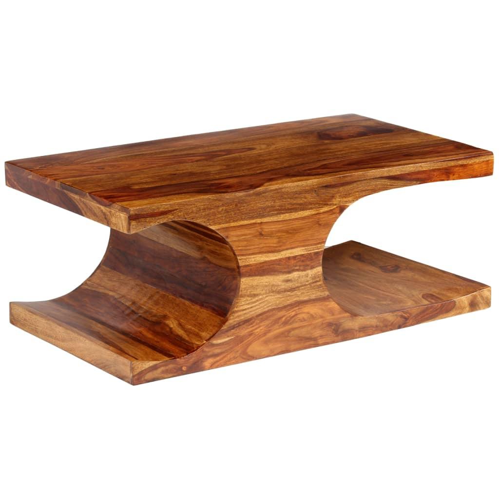 Coffee Table Solid Sheesham Wood 35.4