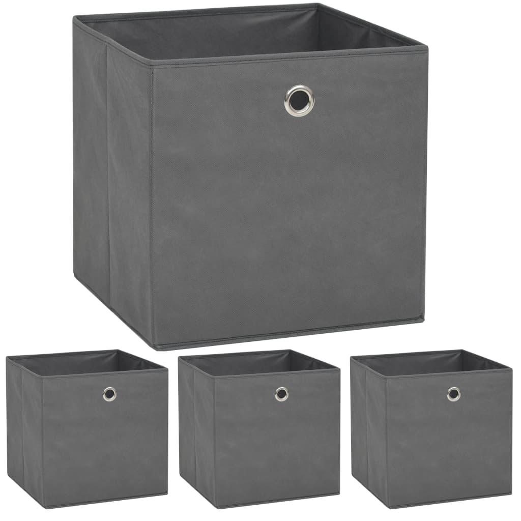 Storage Boxes 4 pcs Non-woven Fabric 12.6