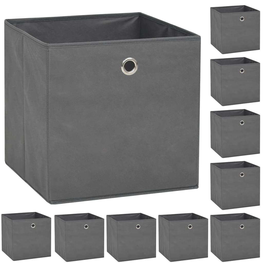 Storage Boxes 10 pcs Non-woven Fabric 12.6