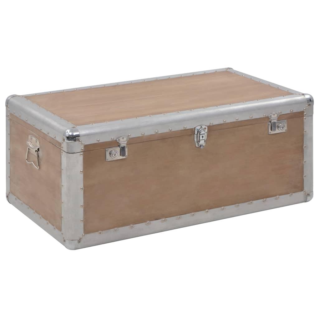 Storage Box Solid Fir Wood 35.8