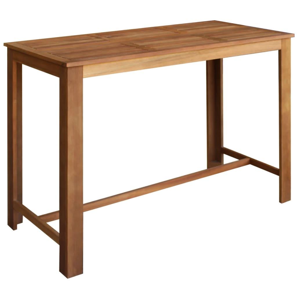 Bar Table Solid Acacia Wood 59.1