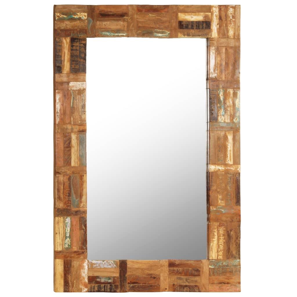 Wall Mirror Solid Reclaimed Wood 23.6"x35.4" - vidaXL - 246418 - Set Shop and Smile