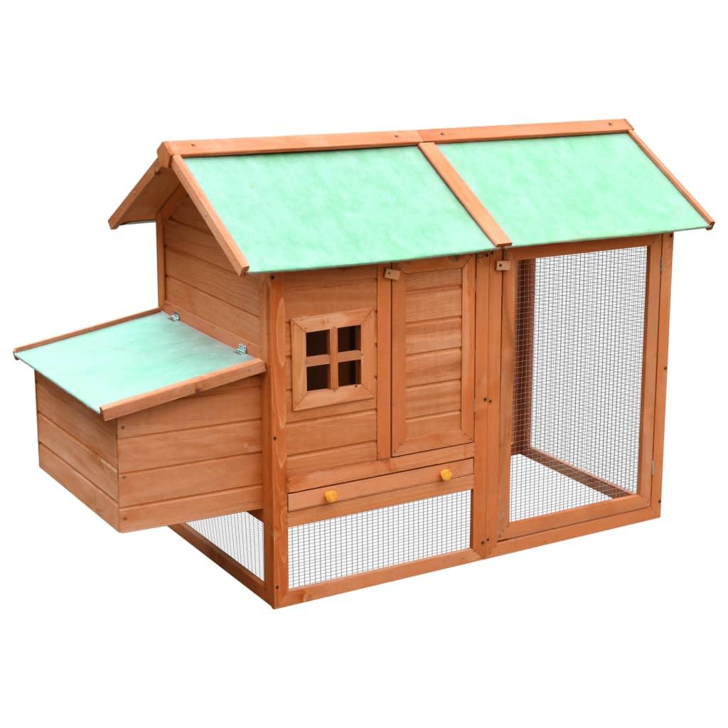 Chicken Cage Solid Pine & Fir Wood 66.9