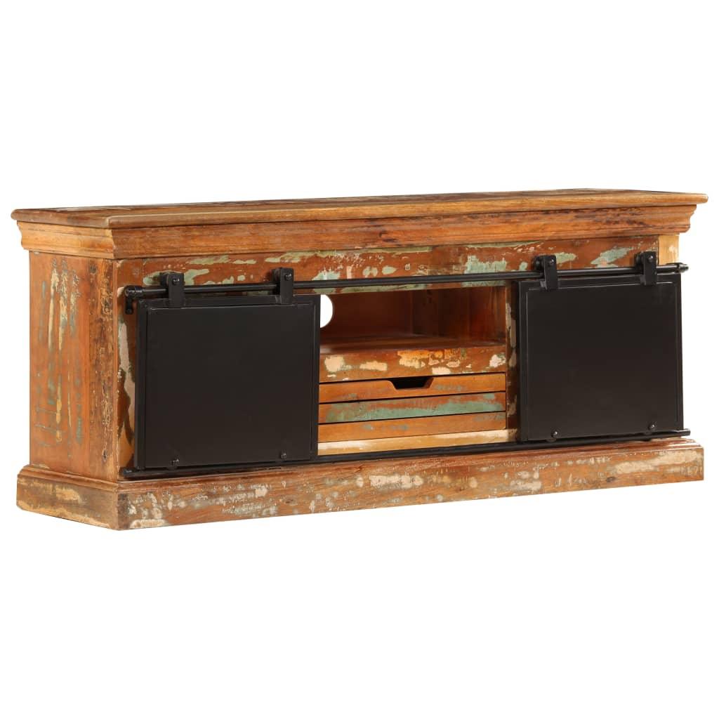 TV Cabinet 43.3"x11.8"x17.7" Solid Reclaimed Wood - vidaXL - 247328 - Set Shop and Smile