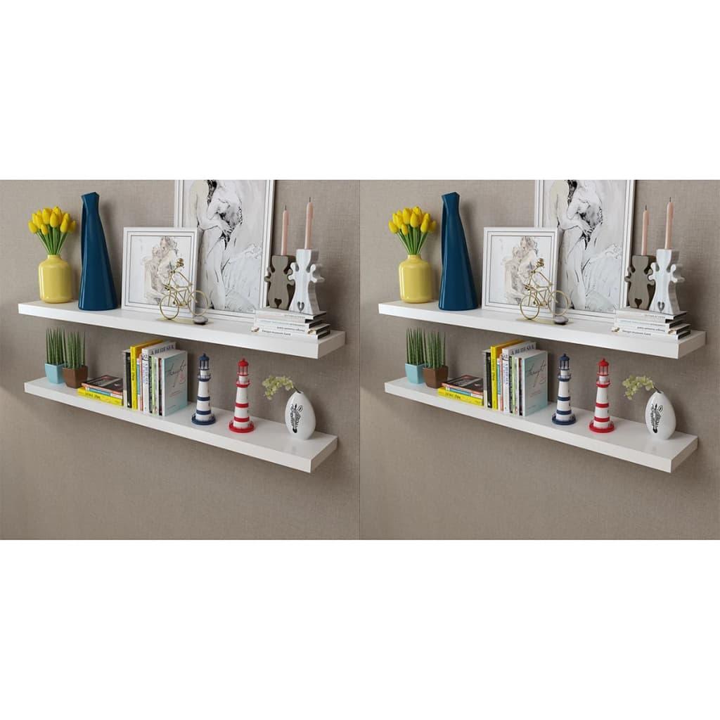 Wall Shelves 4 pcs White 47.2" - vidaXL - 276000 - Set Shop and Smile