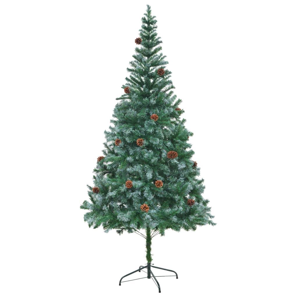 Artificial Christmas Tree with Pinecones 7 ft - vidaXL - 60179 - Set Shop and Smile