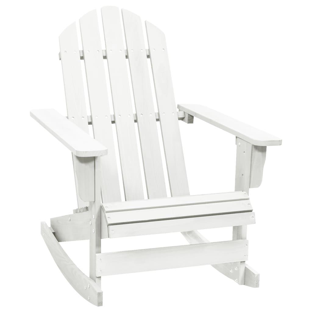 Patio Rocking Chair Wood White