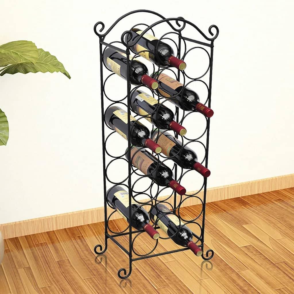 Wine Rack for 21 Bottles Metal - vidaXL - 50206 - Set Shop and Smile