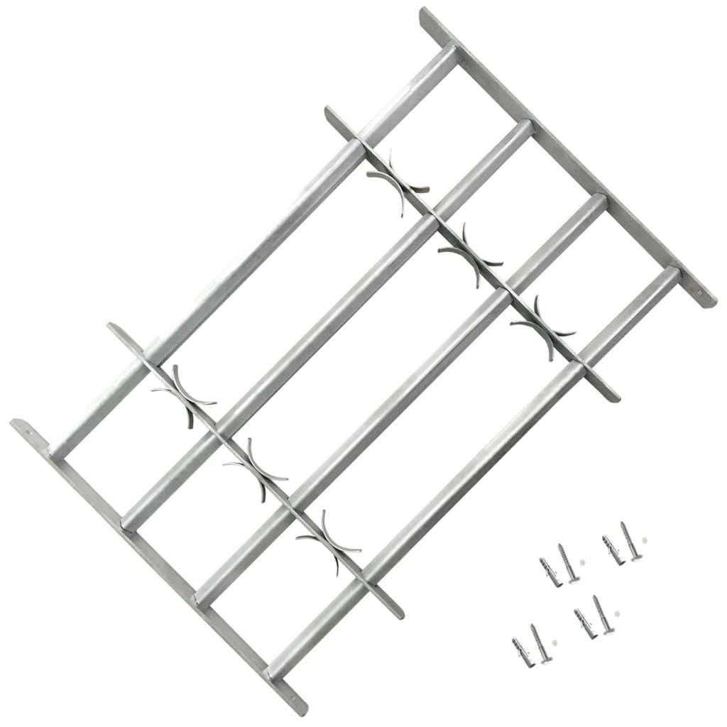 Adjustable Security Grille for Windows with 4 Crossbars 39.4