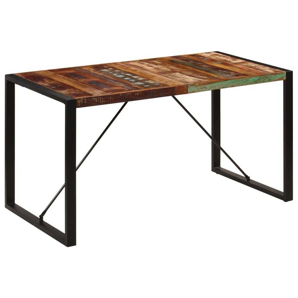 Dining Table 55.1"x27.6"x29.5" Solid Reclaimed Wood - vidaXL - 247421 - Set Shop and Smile