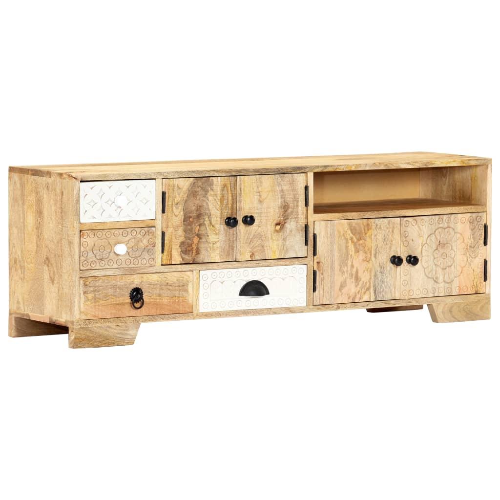 TV Cabinet 47.2"x11.8"x15.7" Solid Mango Wood - vidaXL - 247744 - Set Shop and Smile