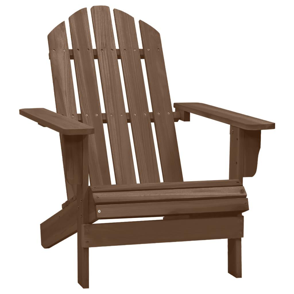 Patio Chair Wood Brown - vidaXL - 45703 - Set Shop and Smile