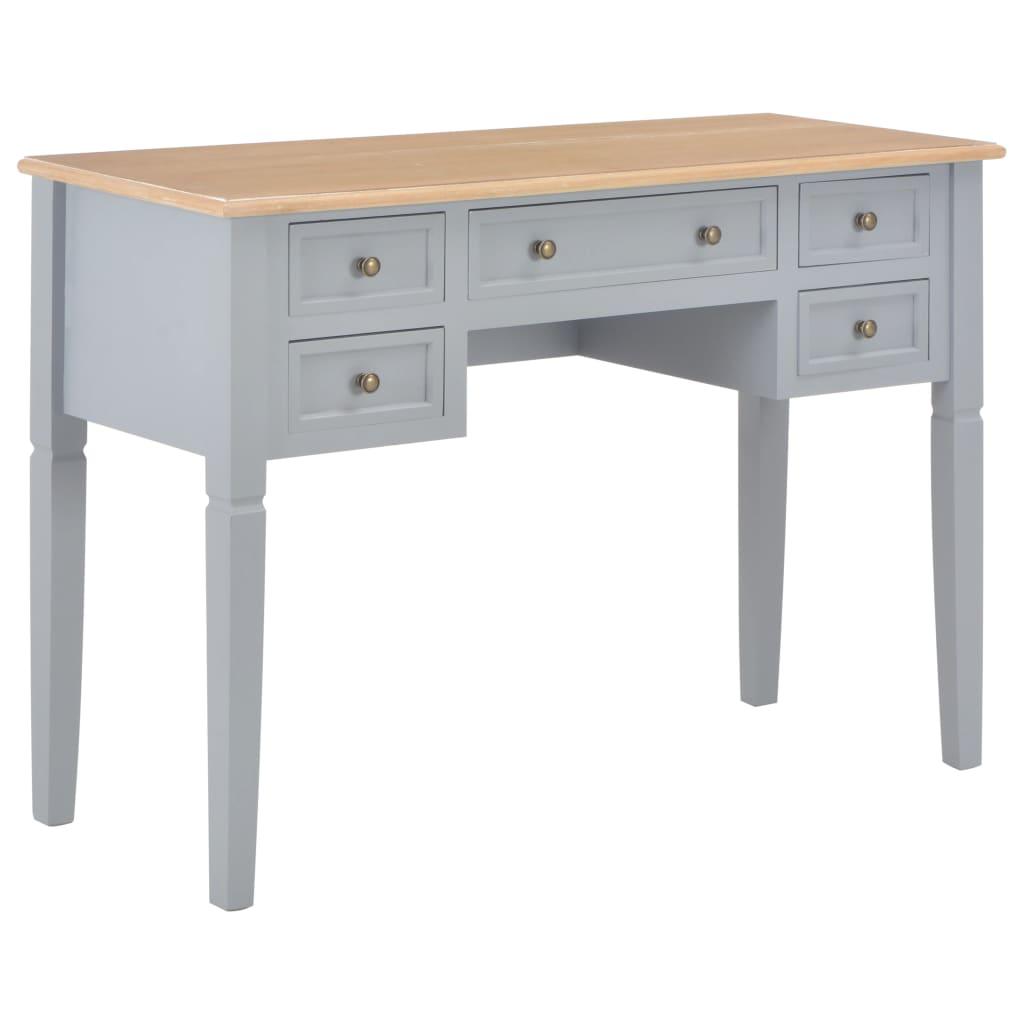 Writing Desk Gray 43.1"x17.7"x30.5" Wood - vidaXL - 280070 - Set Shop and Smile