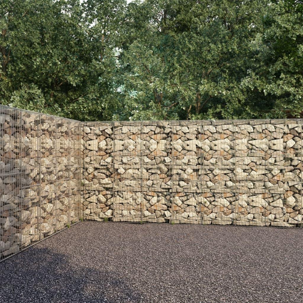 Gabion Wall with Covers Galvanized Steel 236.2