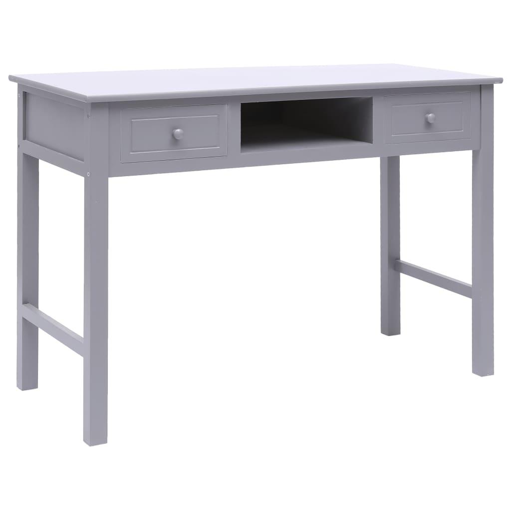 Writing Desk Gray 43.3"x17.7"x29.9" Wood - vidaXL - 284156 - Set Shop and Smile