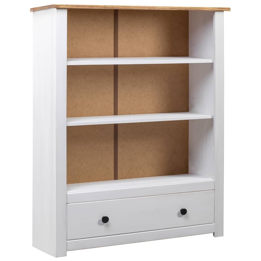 Bookcase White 31.5"x13.8"x43.3" Solid Pine Wood Panama Range - vidaXL - 282669 - Set Shop and Smile