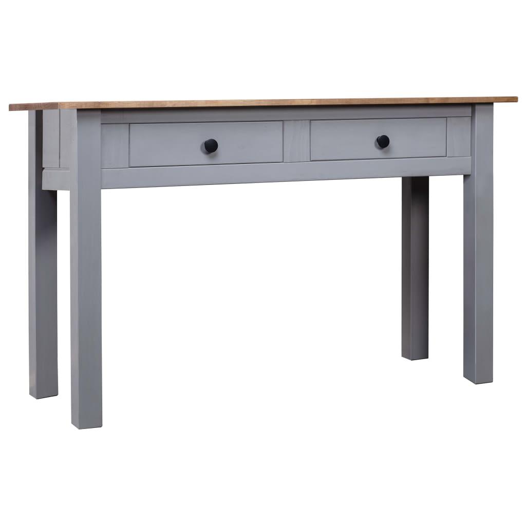 Console Table Gray 43.3"x15.7"x28.3" Solid Pine Wood Panama Range - vidaXL - 282680 - Set Shop and Smile