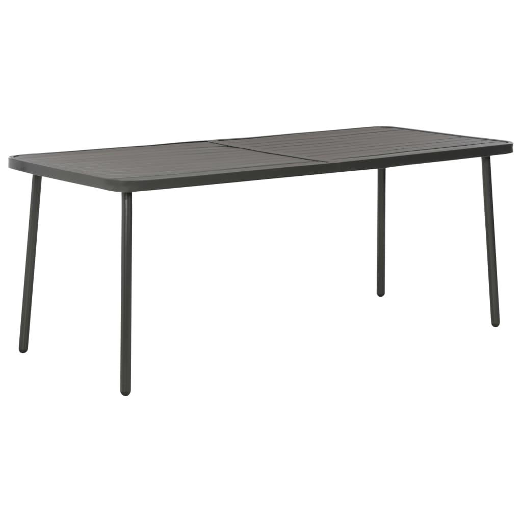 Patio Table Dark Gray 70.9