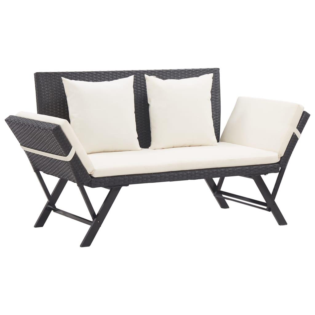 Patio Bench with Cushions 69.3