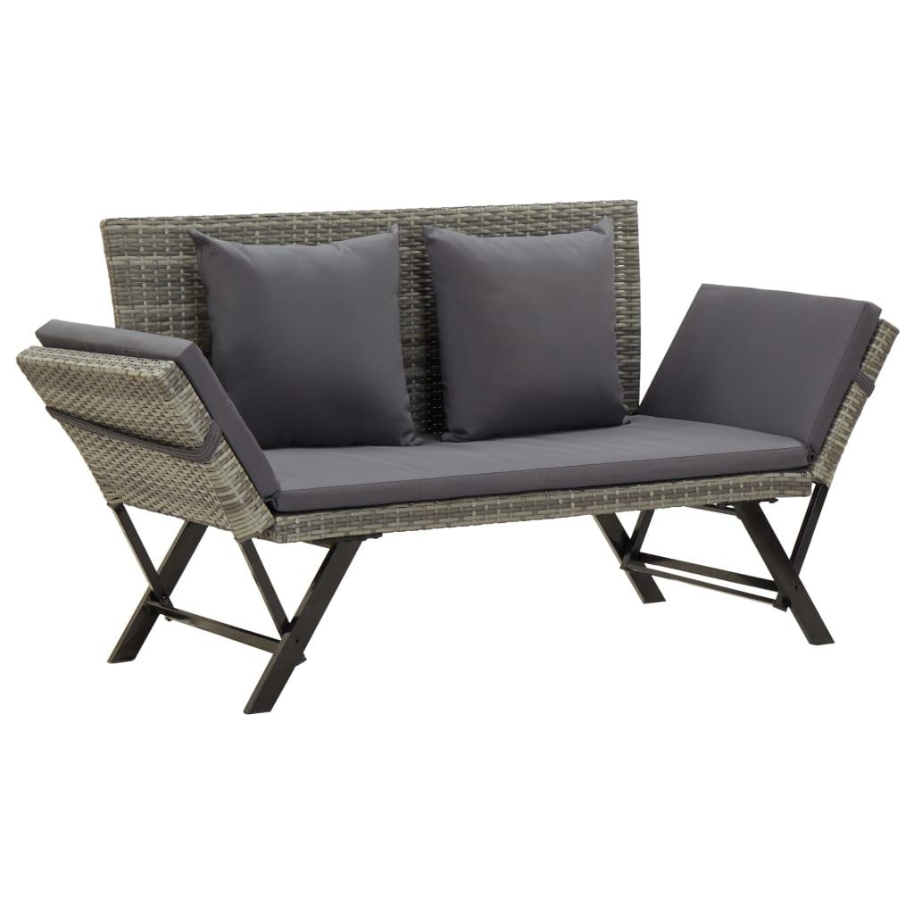 Patio Bench with Cushions 69.3