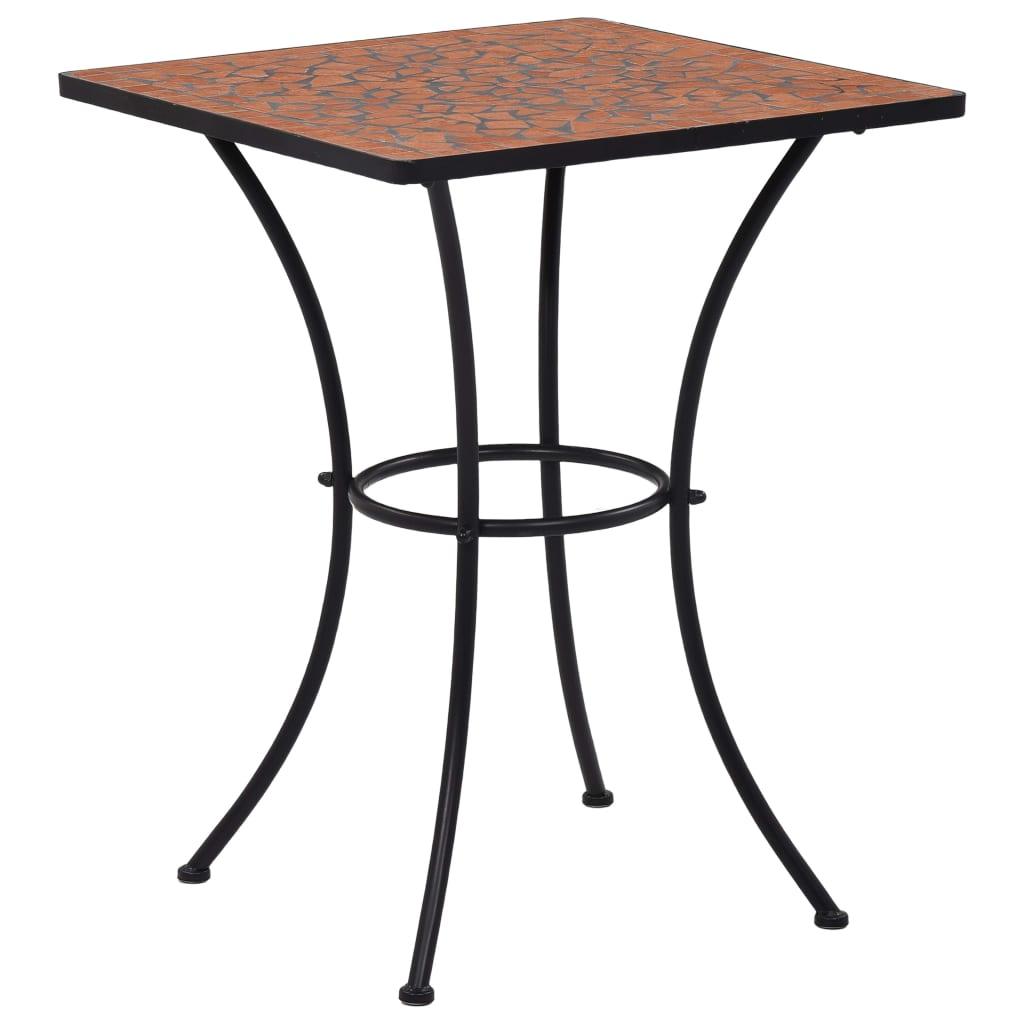 Mosaic Bistro Table Terracotta 23.6" Ceramic - vidaXL - 46705 - Set Shop and Smile