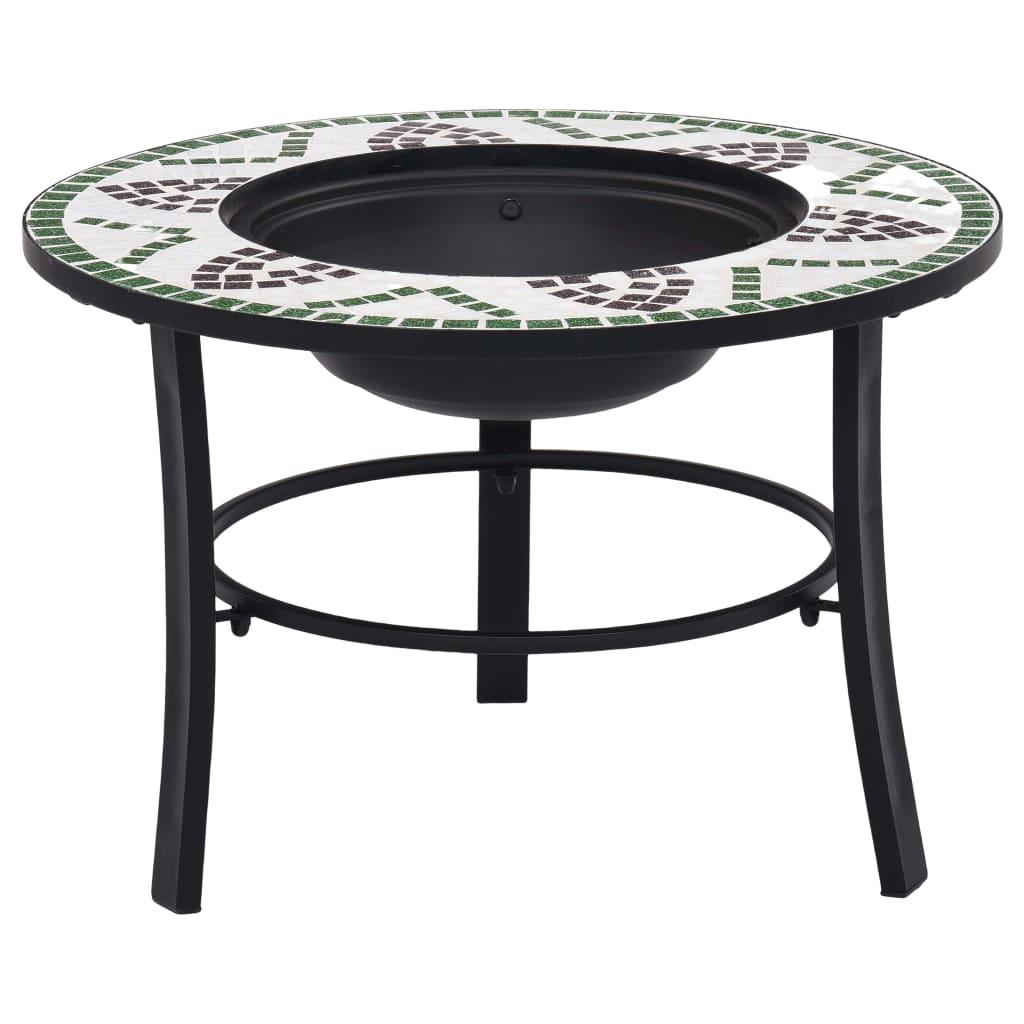 Mosaic Fire Pit Green 26.8