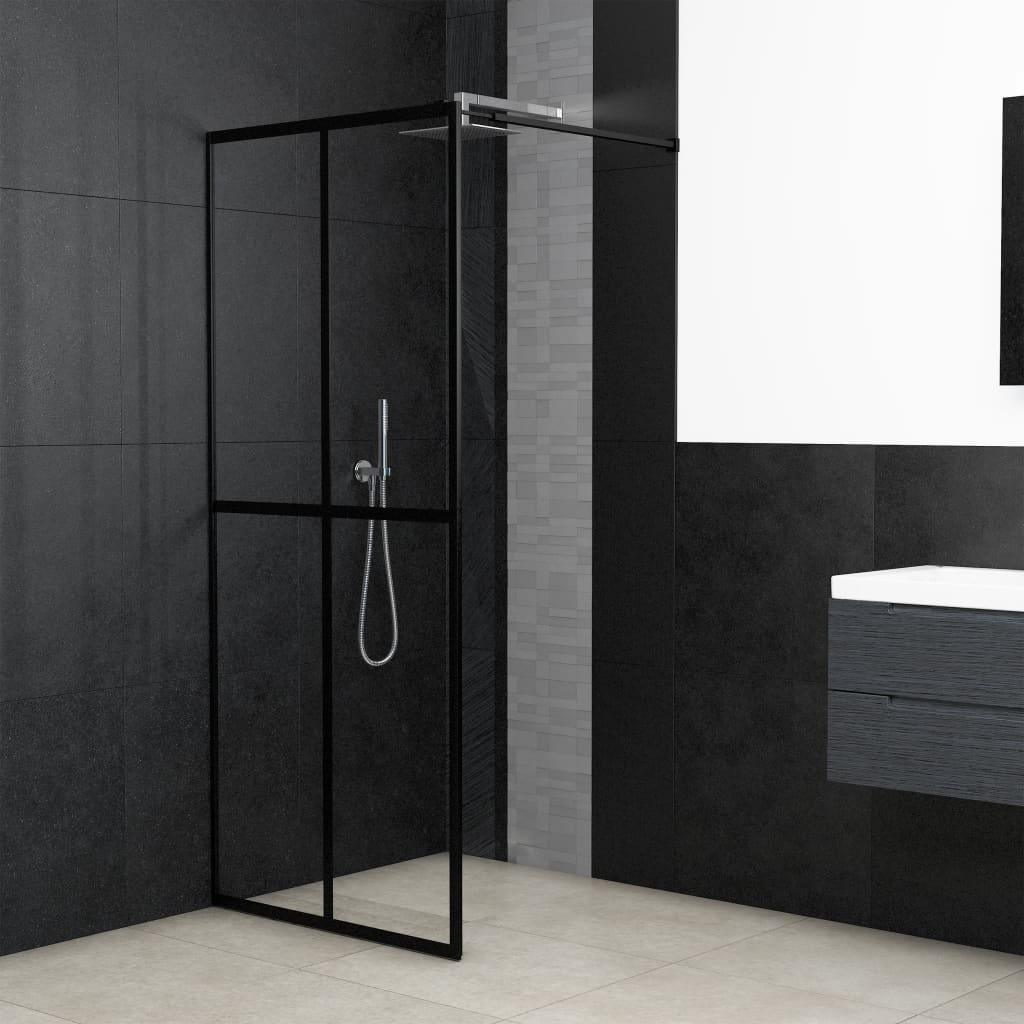 Walk-in Shower Screen Clear Tempered Glass 46.5