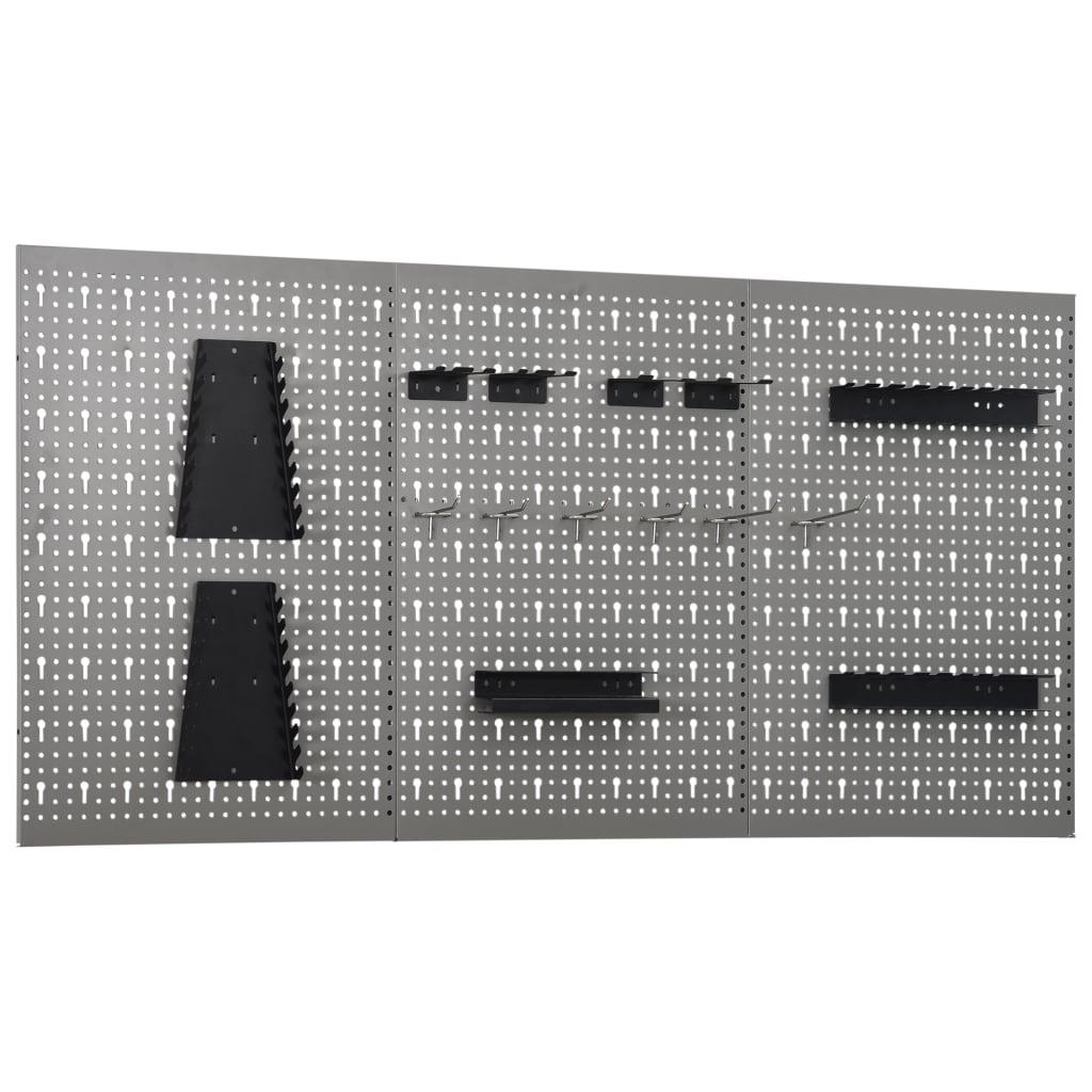 Wall-mounted Peg Boards 3 pcs 15.7