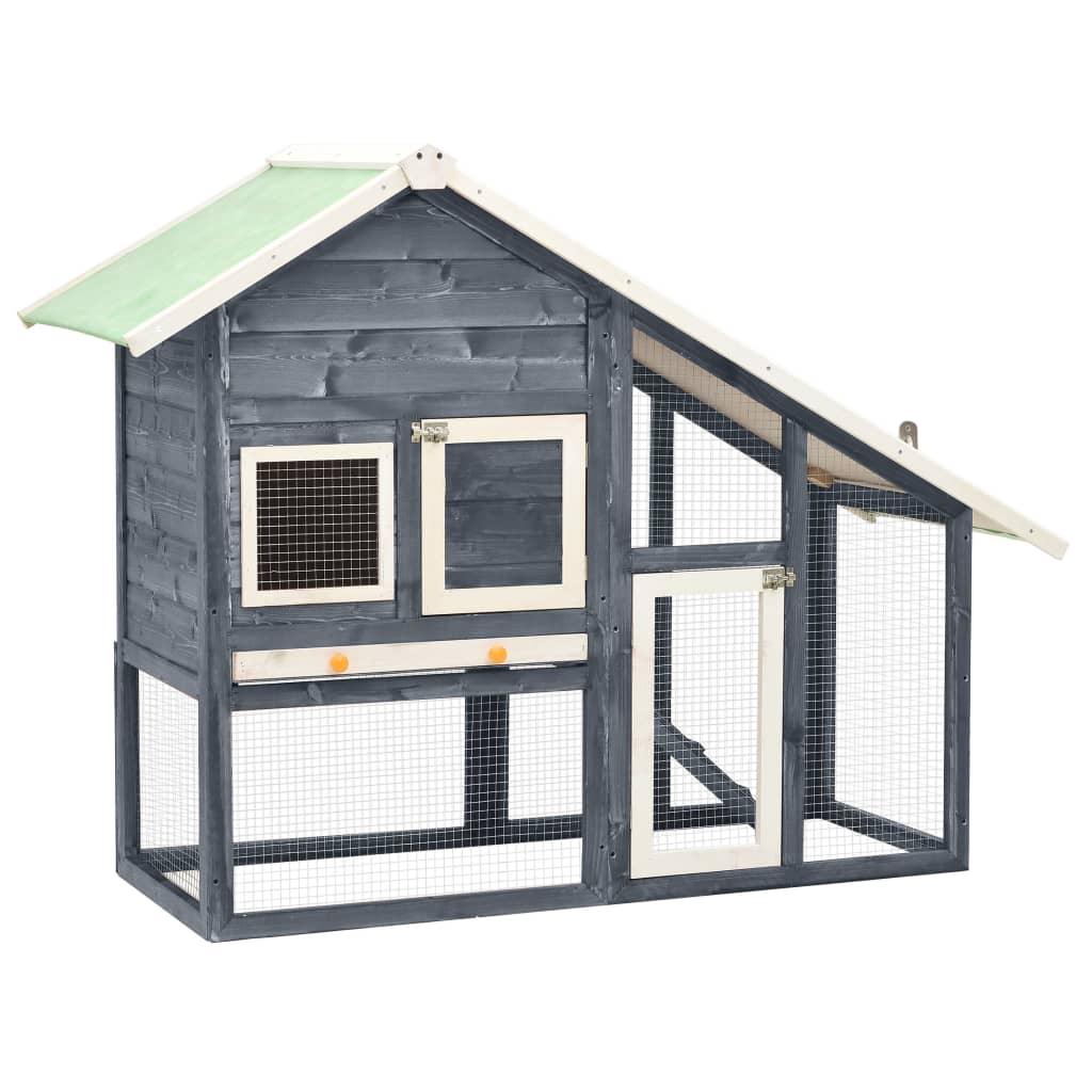 Rabbit Hutch Gray and White 55.1