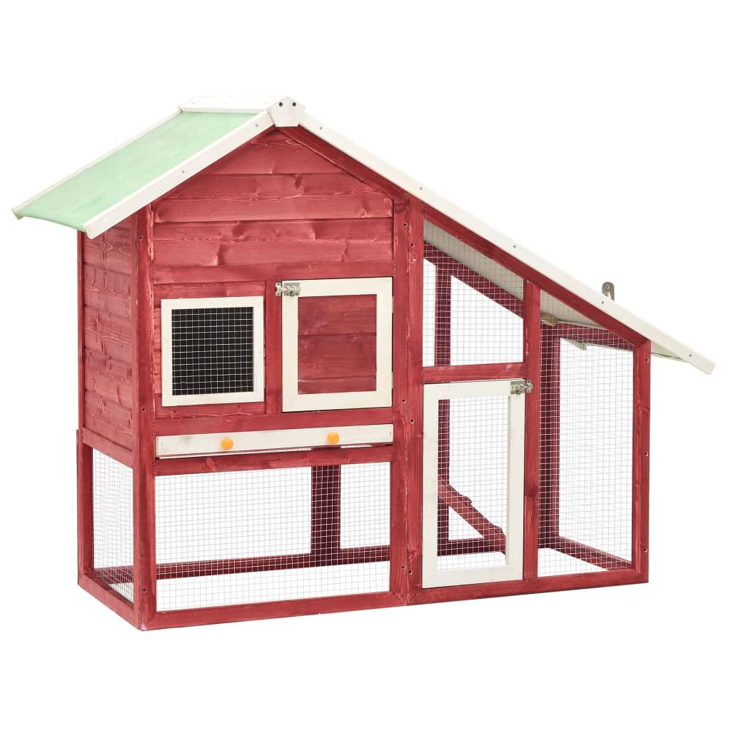 Rabbit Hutch Red and White 55.1