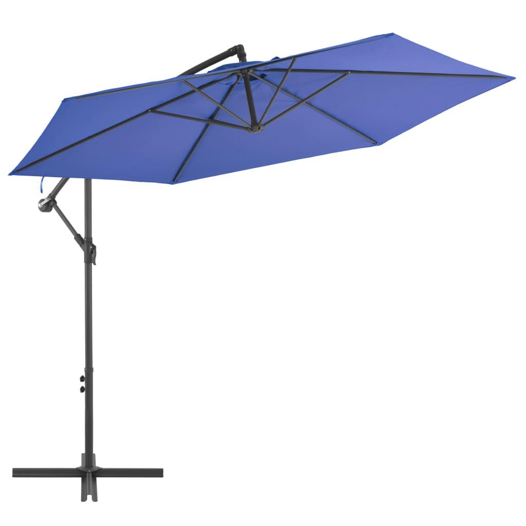 Cantilever Umbrella with Aluminum Pole 118.1" Blue - vidaXL - 47133 - Set Shop and Smile
