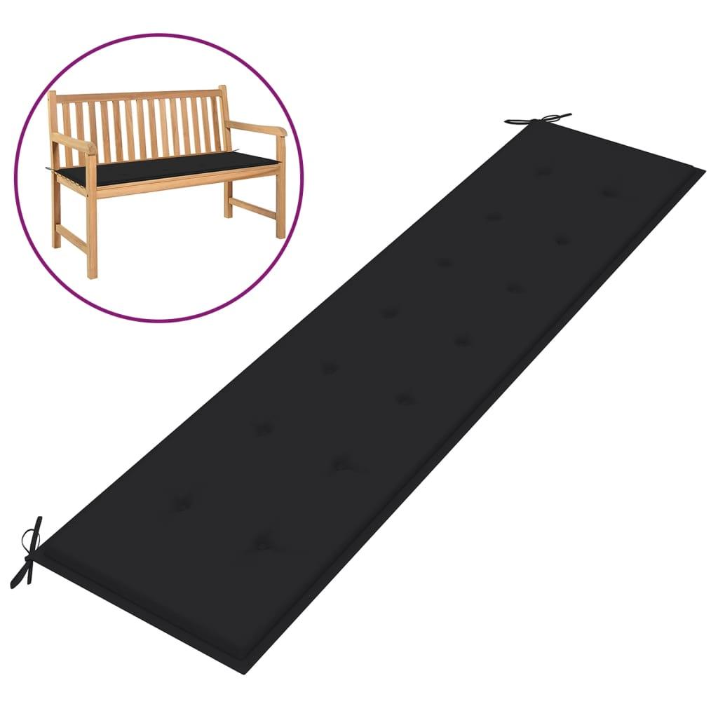 Garden Bench Cushion Black 78.7