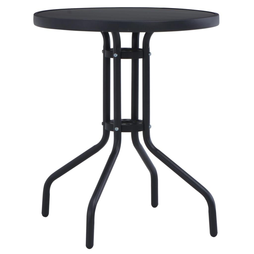 Patio Table Black 23.6